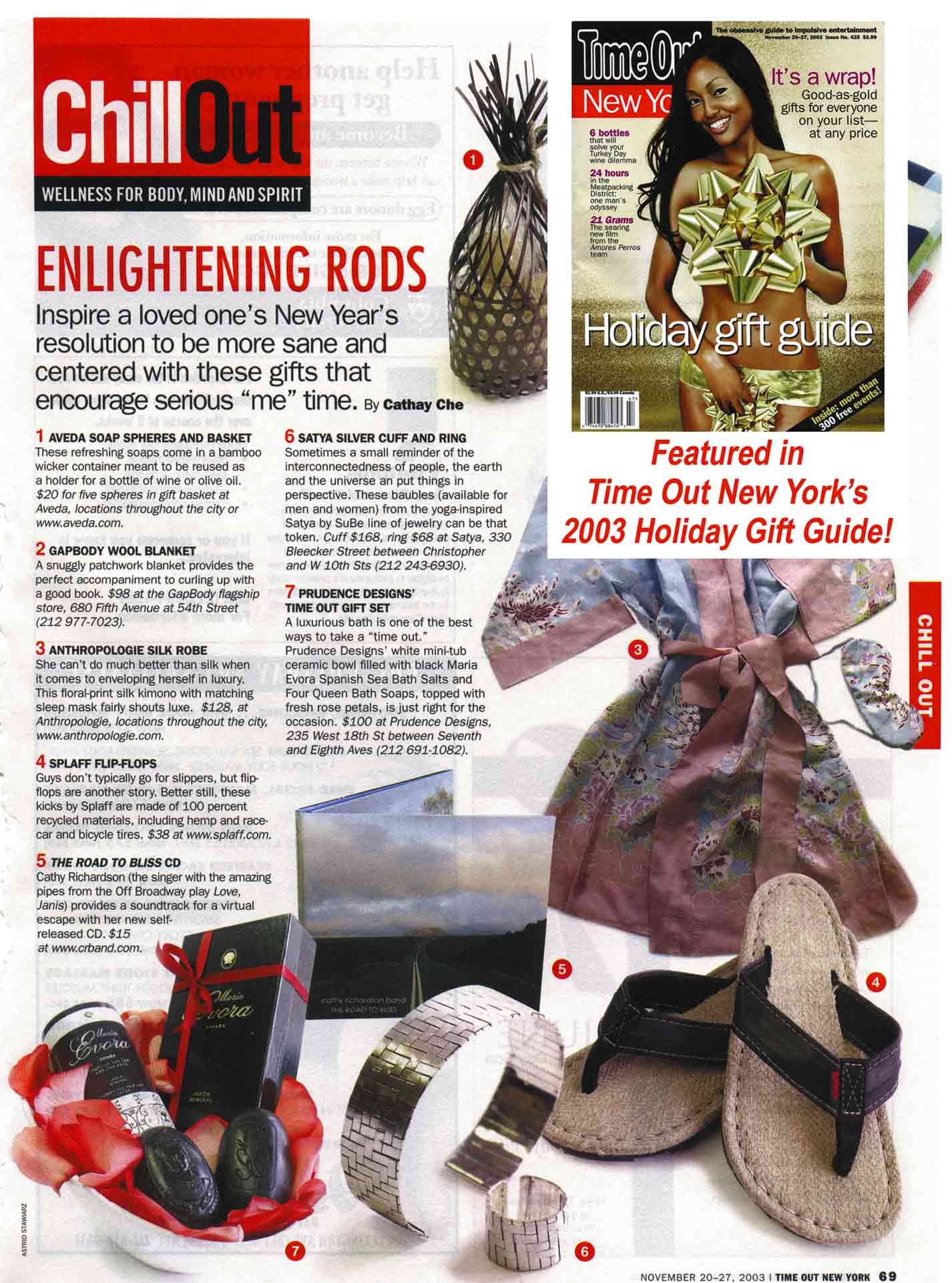 scan of Time Out NY article